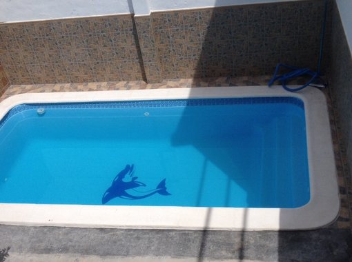 Piscina de poliéster y fibra 6.40 x 3.00 metros